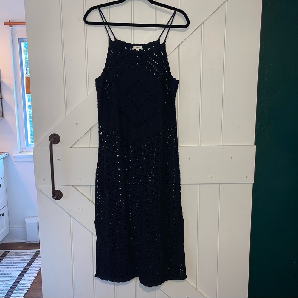 NWOT Aerie Crochet Halter Midi Dress - Picture 6 of 12